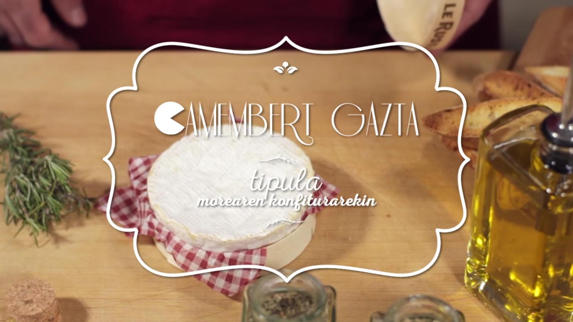 Camembert con cebolla morada